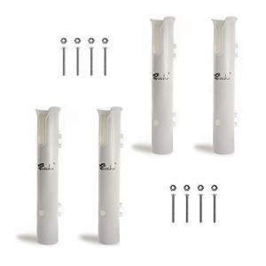 Croch ロッドホルダー ボート用品 釣り竿スタンド ロッドホルダ 4個セット 釣り道具収納 白い