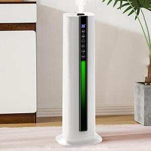 IpowerBingo 加湿器 大容量 8L 超音波式 花粉対応 乾燥対策 次亜塩素酸水対応 加湿力350mL/h タワー式 スチーム式 上