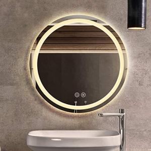 IpowerBingo ミラー 鏡 led 壁掛け 浴室用化粧鏡 浴室鏡 色温度3000-6000K調節可能 洗面所 洗面台 化粧鏡 洗面鏡 女優