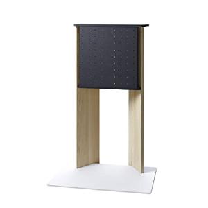 朝日木材加工 壁寄せテレビスタンド WS-A style 40~55型 幅78.6cm ホワイト/ナチュラル WS-A800-NA 奥行42.2x高さ118.6cm