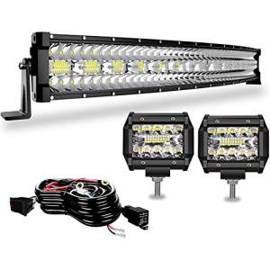 LED作業灯 32インチLEDライトバー 12V 24V兼用 車