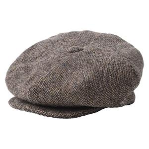 HARRIS TWEED BIG CASSE615 ブラウン 57サイズ