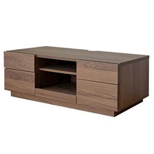 リファニ テレビボード 120cm スライド棚付き テレビ台 ゲーム機収納 コード収納 キャスター付き ブラウン TS-020(