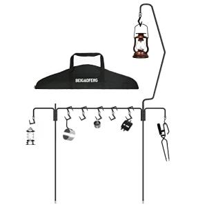 ランタンスタンド 打ち込み式 ランタンハンガー 鋳鉄製 ランタンポール 多機能 ランタン スタンド 軽量 コン