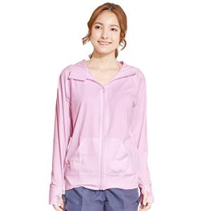 ラッシュガード レディース 冷感素材 UPF50+ UVカット98% パーカー 夏 薄手 長袖 吸水 速乾 4WAYストレッチ生地 耐塩加工