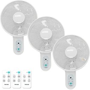 iimono117 壁掛け 扇風機 6枚羽根 リモコン付き 首振り タイマー 風量3段階 省エネ 静音設計 夏 熱中症 換気 寝室 脱衣所 キッチン 壁掛け扇 壁掛け扇風機