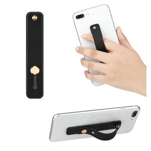リタプロショップ スマホベルト ブラック 落下防止 背面用 薄型 スマホホルダー スマホリング スマホスタンド ストラップ