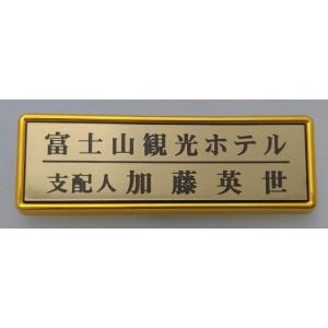 名札 フレーム付ネームプレート 中サイズ 、ゴールド、シルバー、12タイプ　オリジナル｜yuyuabab