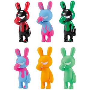 ブラックラビット　パステルレインボー BLACK RABBiT ブラックラビット BIG ソフビ メタリック