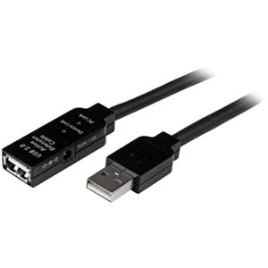 StarTech.com USB 2.0 アクティブ延長ケーブル 5m Type-A(オス) - Type-A(メス) USB2.0 リピータケーブル｜yuyuyu