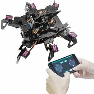 Adeept 多機能教育ロボット DIY電気キット 6足 ライン追跡 障害物回避 モバイルコントロール 電子工作 プログラミング ロボットキット 10｜yuyuyu