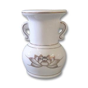 仏具用 花瓶 白 中 3寸