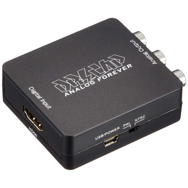 DRECAP HDMI出力をビデオとステレオ音声出力(RCA)に変換するダウンスキャンコンバーター ...