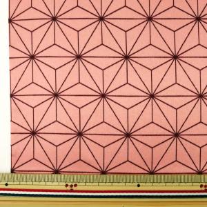 【数量5から】 生地 『サテン 和柄 麻の葉模...の詳細画像1