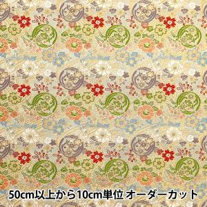 【数量5から】 生地 『金襴 桂錦胴入2号 薄茶 315-10512』