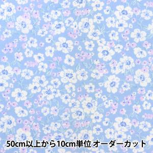 【数量5から】 生地 『ポプリン フィオーレコレクション 花柄 パープル FC10354L-E』｜yuzawaya