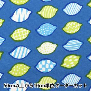 【数量5から】 生地 『kippis (キッピス) オックス レモン ブルー KPO-58C』