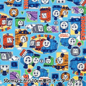【数量5から】 生地 『オックス きかんしゃトー...の商品画像