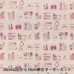 【数量5から】 生地 『綿麻キャンバス コスメ ピンク YUZ-968-2』 YUWA 有輪商店 マンセルコレクション