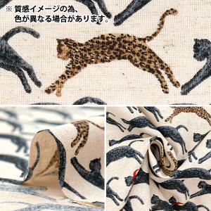 【数量5から】 生地 『綿麻シーチング 飛び猫...の詳細画像2
