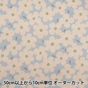 【数量5から】 生地 『綿麻キャンバス 北欧 花...の商品画像