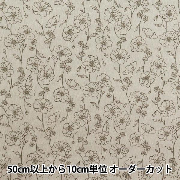 【数量5から】 生地 『オックス エッセンシャルガーデン ライン グレージュ AP51801-4B』