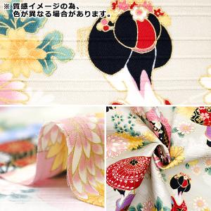 【数量5から】 生地 『サテンスラブ 色彩文様...の詳細画像2