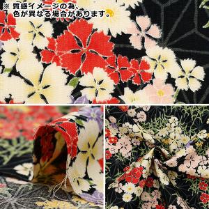 【数量5から】 生地 『スケア 麻の葉に撫子 ...の詳細画像2