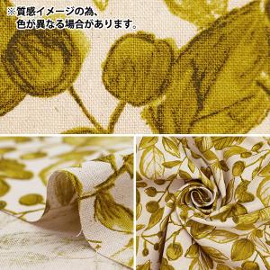【数量5から】 生地 『綿麻キャンバス リーフ...の詳細画像2