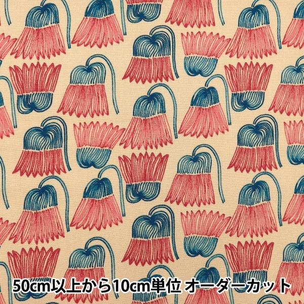 【数量5から】 生地 『kippis (キッピス) オックス 花達のささやき ベージュ KPO-77...