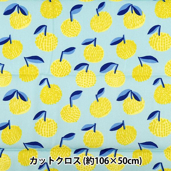 生地 『kippis (キッピス) オックスラミネート カットクロス 約106×50cm ミカン イ...