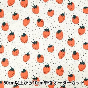 【数量5から】 生地 『kippis (キッピス) オックス 森いちご ベージュ KPO-98A』