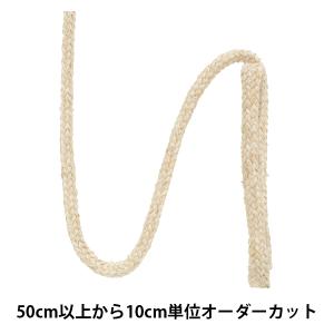 【数量5から】 手芸ブレード 『麻混スピンドルコード 丸紐 幅約6mm 125-2-777』