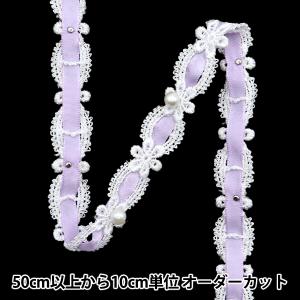 【数量5から】 手芸ブレード 『レースブレード パープル ISY-6-24-114』