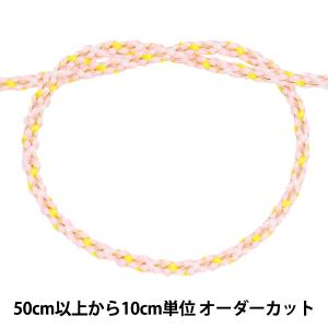 【数量5から】 手芸ひも 『金打京組紐 2番色 ピンク 幅約3.5mm 45716』 TOKYO RIBBON 東京リボン