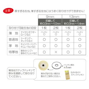 ボタン 『ワンタッチプラスナップスリム 9mm...の詳細画像5