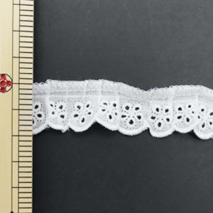 【数量5から】 レース 『綿フリル 幅約2.5...の詳細画像1