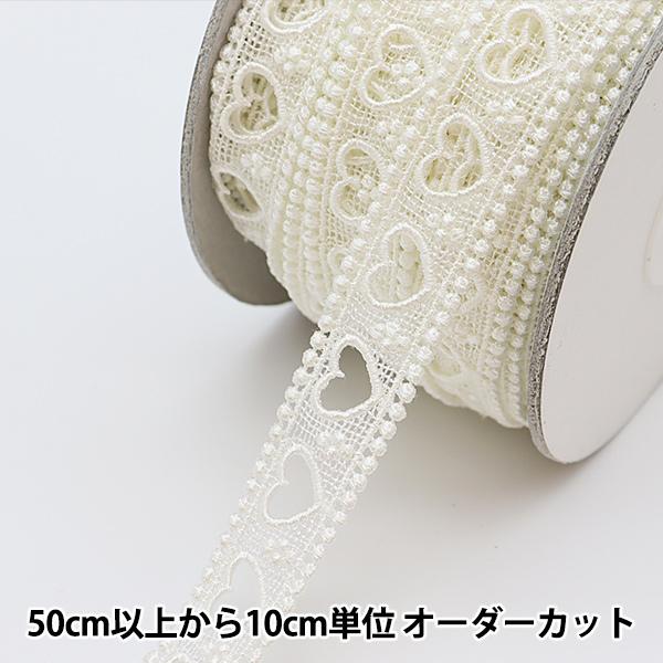 【数量5から】 レース 『ケミカルレース 幅約2cm オフホワイト 10783R』