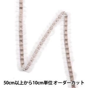【数量5から】 レース 『リボンラッセルフリル2023 幅約2.5cm 11番色 12432RB-11』