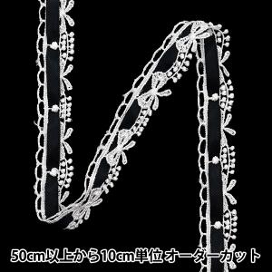 【数量5から】 ケミカルレース 『ケミカルリボンレース 約1.5cm幅 ブラック FR2408』