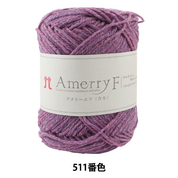 秋冬毛糸 『Amerry F (アメリーエフ) (合太) 511番色』 Hamanaka ハマナカ