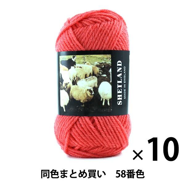 【10玉セット】秋冬毛糸 『SHETLAND(シェットランド) 58番色』 Puppy パピー【まと...
