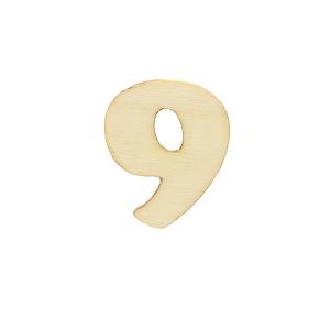 トールペイントパーツ 『カット数字 9 NAT-...の商品画像
