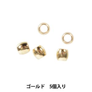 手芸金具 『タイコ 内径3mm ゴールド 5個入り TAIKO-3』｜yuzawaya