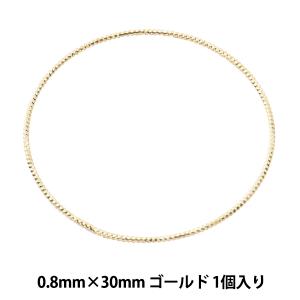 手芸金具 『メタルフープ #1 ゴールド 0.8mm×30mm 1個入り』｜yuzawaya