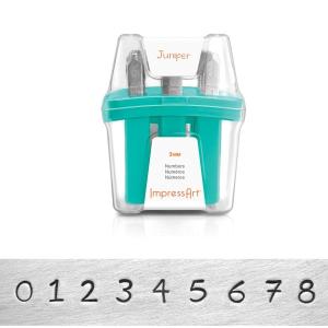 金属刻印 メタルスタンピング 『ImpressArt レタースタンプ Juniper 数字 3mm U005 3 1』 MIYUKI ミユキ