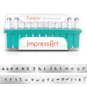 金属刻印 メタルスタンピング 『ImpressArt レタースタンプ Juniper 小文字 3mm U005 3 3』 MIYUKI ミユキ｜yuzawaya