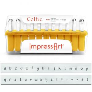 金属刻印 メタルスタンピング 『ImpressArt レタースタンプ Celtic 小文字 3mm U006 3 3』 MIYUKI ミユキ｜yuzawaya