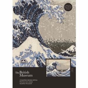 輸入刺しゅうキット 『Katsushika Hokusai - The Great Wave (葛飾北斎 「神奈川沖浪裏」) BL1145｜yuzawaya