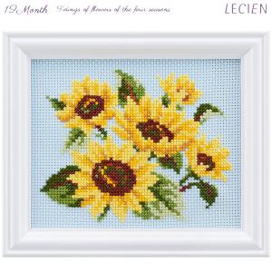 Cosmoクロスステッチ刺繍キット 7628 8月 ひまわり コスモ ルシアン Lecien フレーム 額縁 付き Cosmo7628 Hand Work とりい 通販 Yahoo ショッピング
